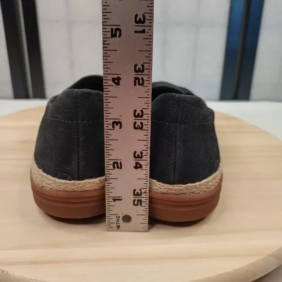 Clarks Collection Elaina Petal Woven Vamp Jute Trim Black Flats Women US 10M - Picture 7 of 13